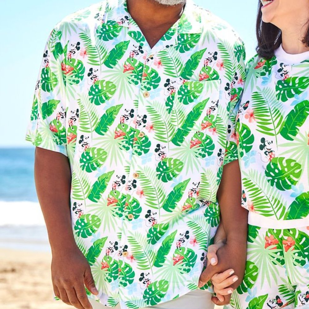 Mickey Mouse Tropical Woven Shirt for Adults